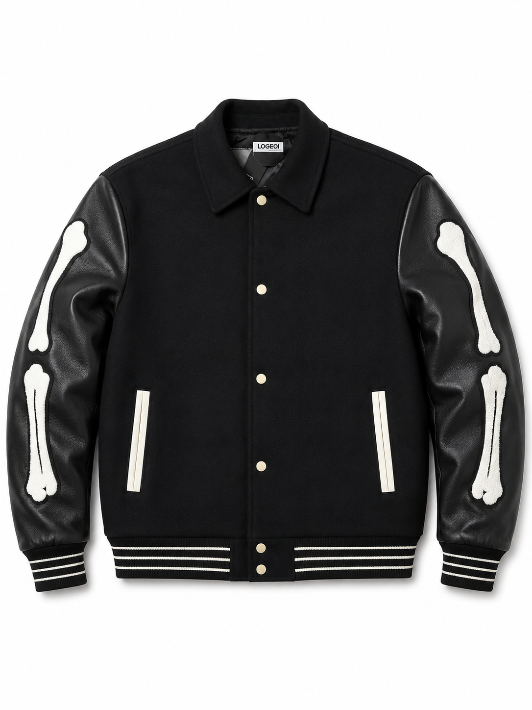 Bomber Jacket Cuello 'Black Bone'
