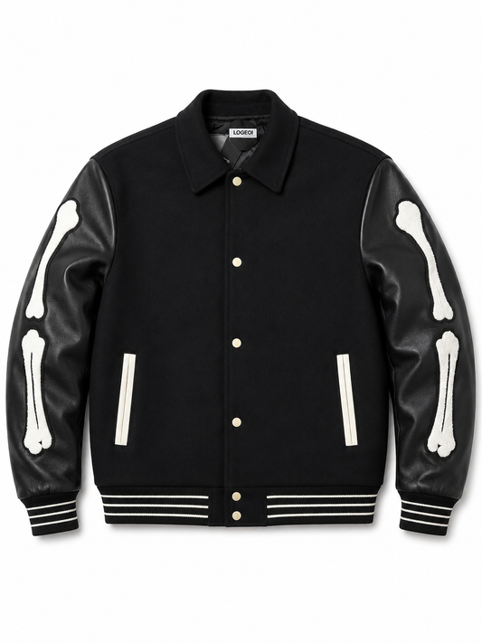 Bomber Jacket Cuello 'Black Bone'